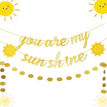 Buy Jevenis Set Of 2 You Are My Sunshine Banner Sun Banner You Are