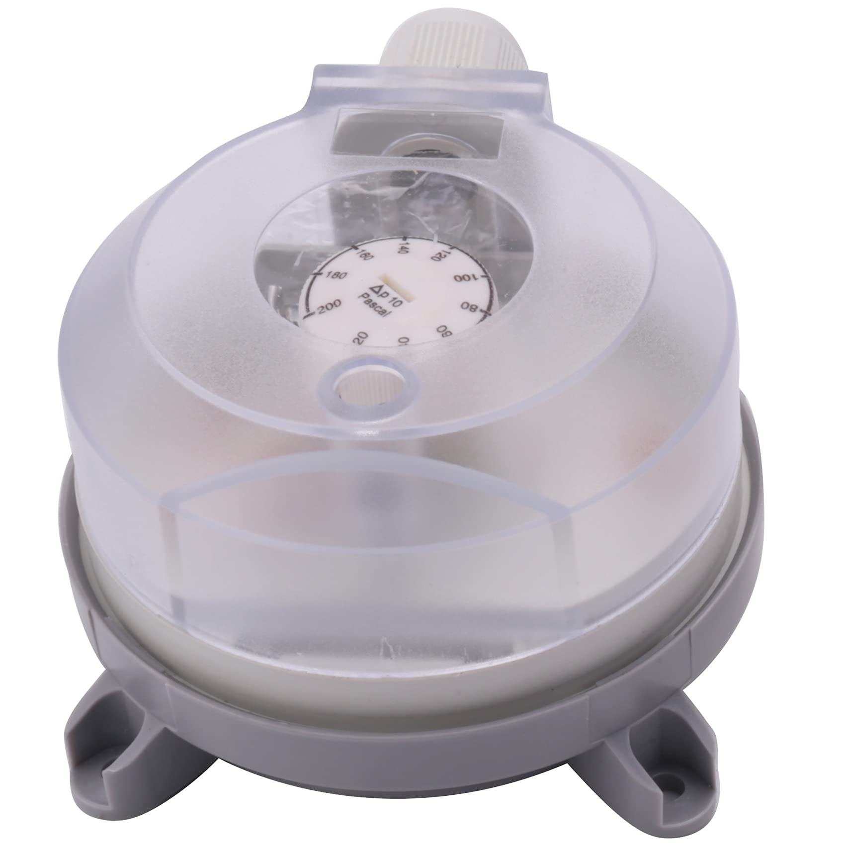 WATFOERS Air Differential Pressure Switch 20-200Pa Adjustable - Pressure Air Switch, Gray