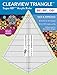 Clearview Triangle™ Super 60™ Acrylic Ruler: 30°, 60°, 120°