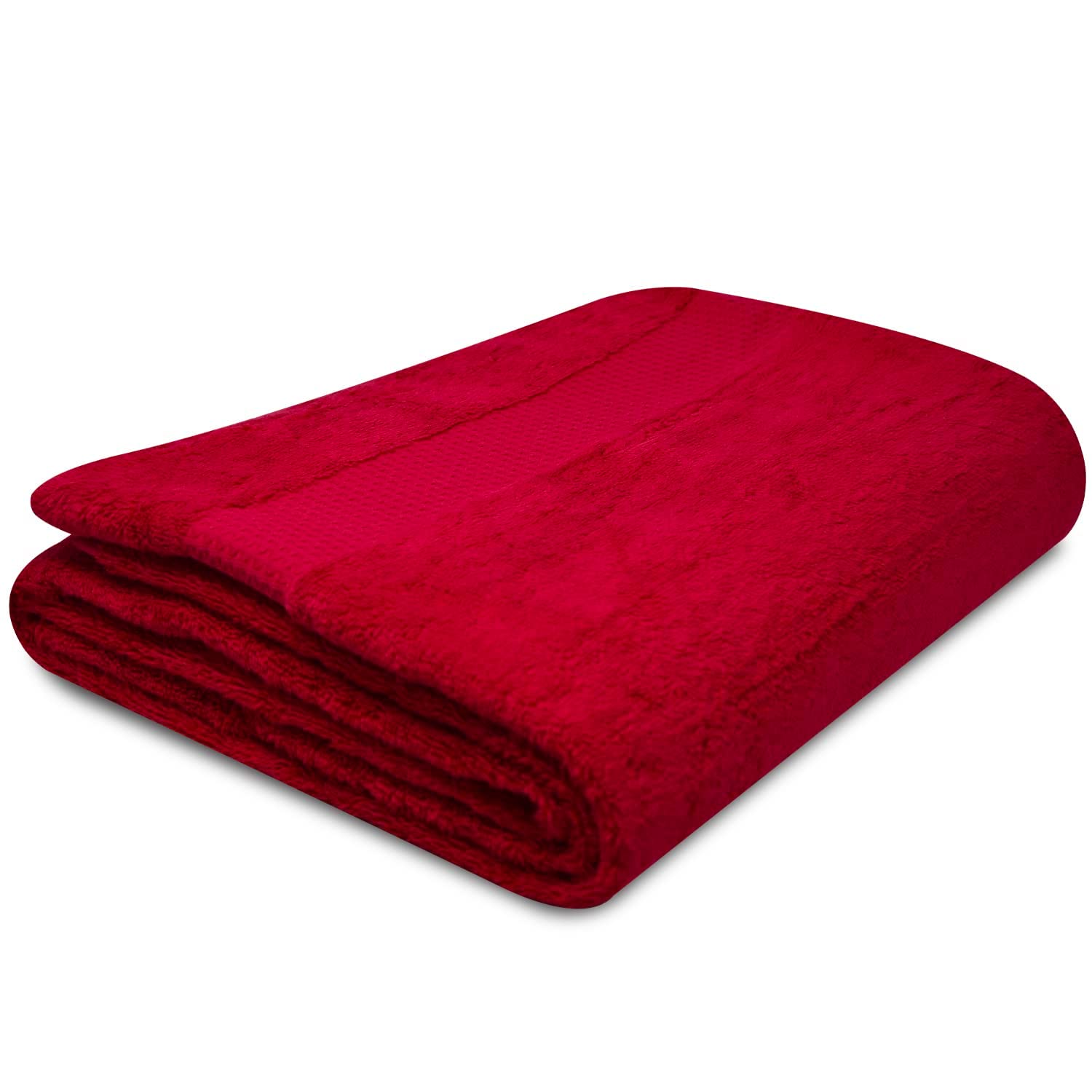 Towelogy® Quick Dry Large Bath Towels Set Egyptian Cotton Ring Spun Premium Hotel Quality Super Absorbent Bathroom Towel 70x125cm (Red Wine, 1)