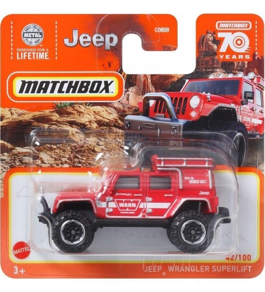 Matchbox Jeep Wrangler Superlift 42/100 Series 2023 Red