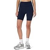 Amazon Essentials Women's Active Total Train High Waist 7" Gym Workout Biker Shorts with Pockets