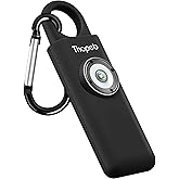 Thopeb–The Original Personal Safety Alarm for Women Self Defense – Elders & Kids Self Defense Keychain Siren – 135dB Loud Siren Bird Sound – Cute Key Chains Protection (Charcoal)