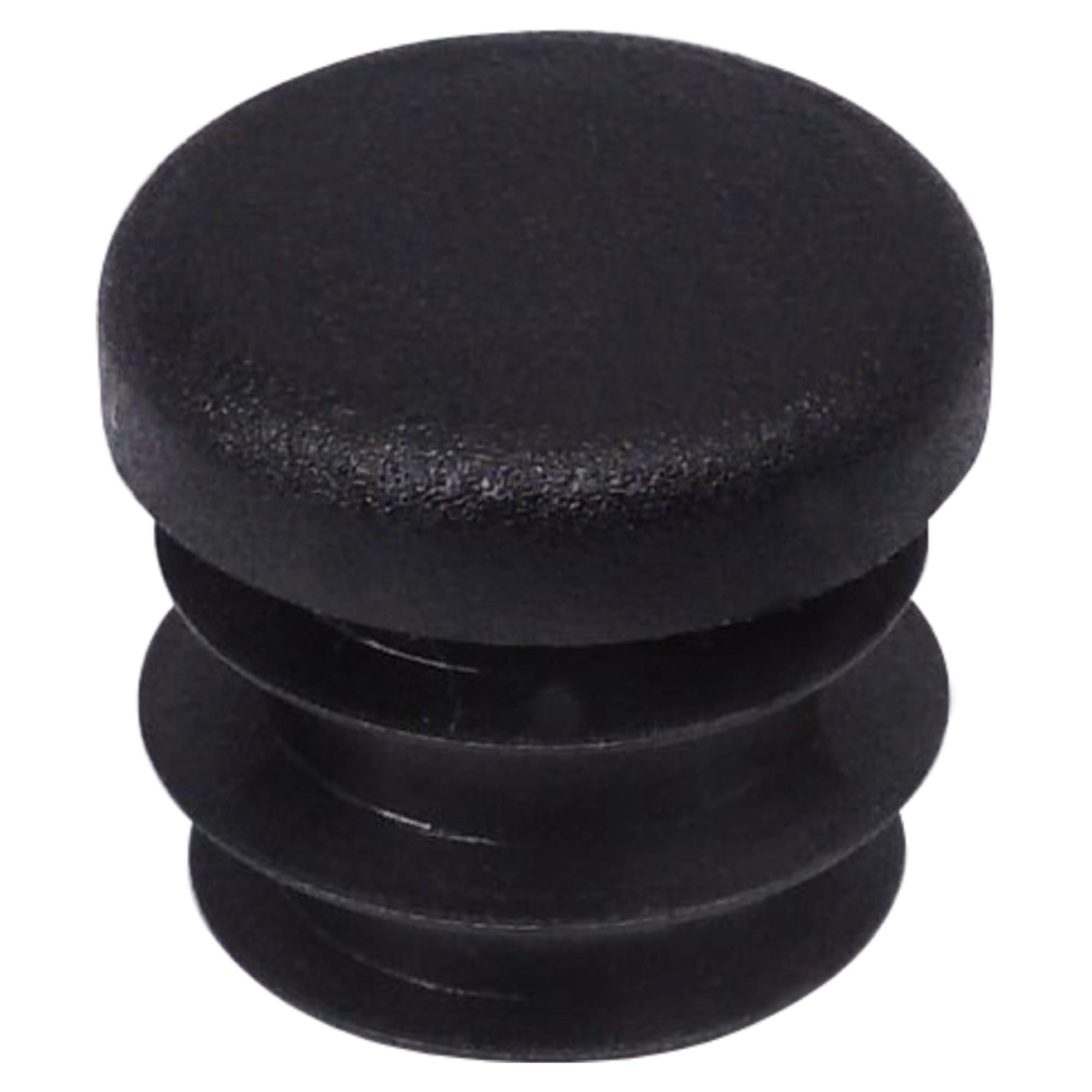 SKIR'CO (20 pcs) Round Tube Inserts 15 mm, Fence Post Plugs, Black Plastic Tube End Caps, Pipe Plugs, Black RAL 9005
