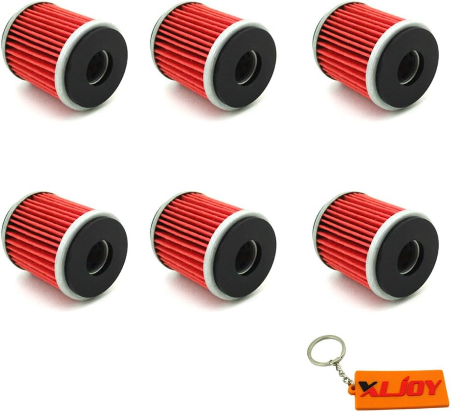 6pcs Oil Filter for Yamaha 5D3-13440-09 YZ250F YZ450F WR250 WR450 YFZ450