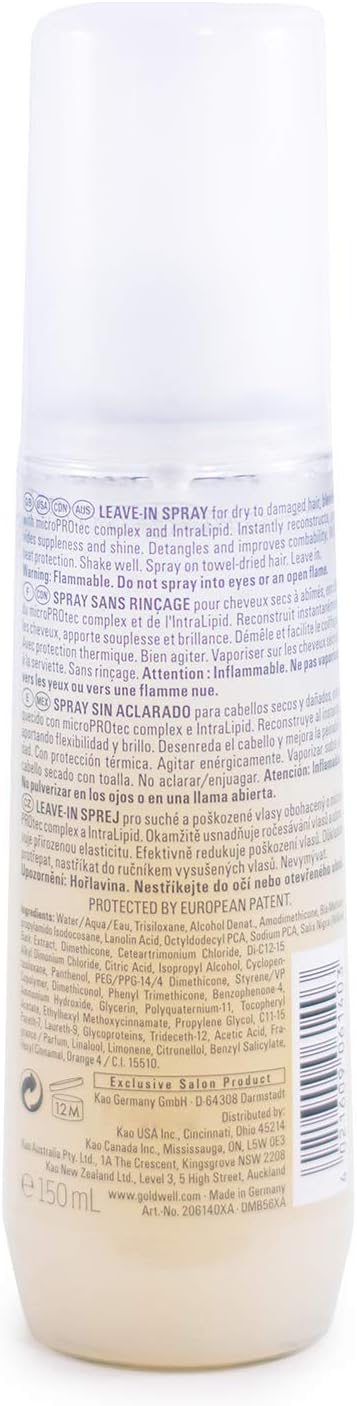 Goldwell Dualsenses Rich Repair Serum Spray, for Dry to Severely Damaged Hair Heat Protection & Shine, 150ml - Image 3