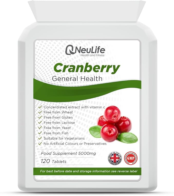 Cranberry 5000mg 120 Tablets by Neulife Health and