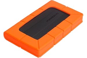 Kingwin Rugged USB 3.0 to 2.5” External Hard Drive Enclosure for 7mm & 9.5mm 2.5 inch SATA SSD/HDD, UASP Support, 5Gbps Trans