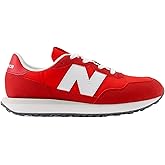 New Balance 237 LACE Kids | Grade Boys Running Inspired (GS237HR) (White/True Red)