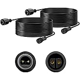 WOOLZ 2pcs 6.5ft Extension Cord (with 2-PIN) is Designed for SUNTHIN Adapter Warm White Landscape Spotlights, Not Compatible with Smart Landscape Spotlights or RGB Landscape Spotlights