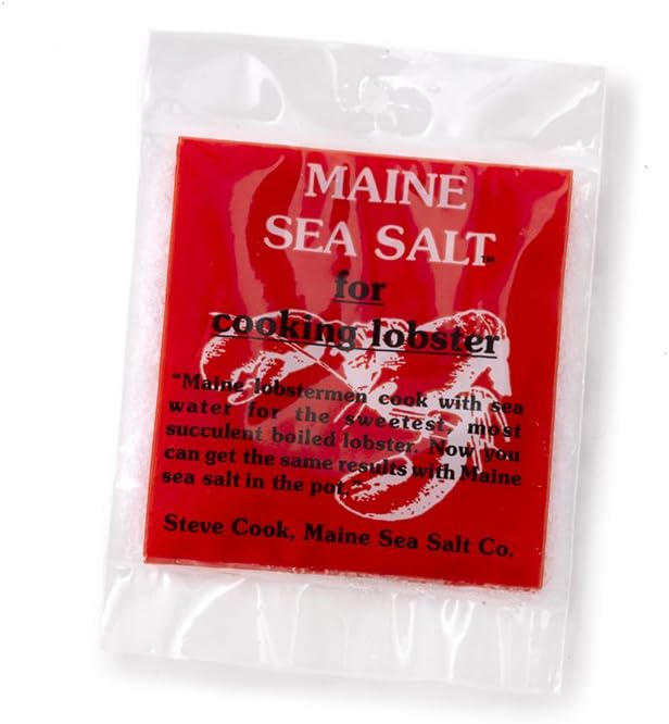 Maine Sea Salt, "For Cooking Lobster" from Maine Sea Salt - 10 packs Salt