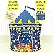 Kiddzery Castle Play Tent, Includes Free Kaleidoscope, Great Gift Idea for Boys & Girls – Foldable Pop Up Prince House Design for Child Development & Learning - Sturdy & Durable for Indoor/Outdoor Use