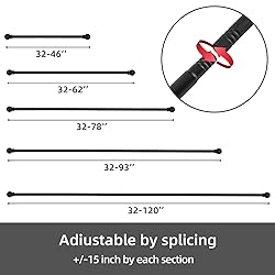 GXOACKJ Curtain Rods for windows 32-48 inch, 5/8