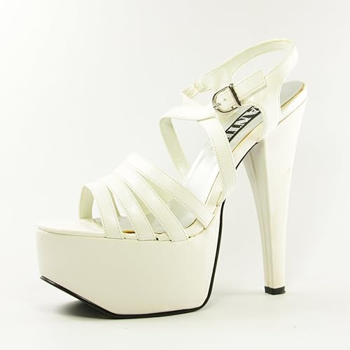 white platform sandals size 11
