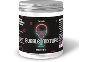 HOMIA Cocktail Smoker Bubble Mixture for Smoke Infuser - 8oz, Smoker Machine and Wood Smoke Infuser Accessory - Cold Smoke for Drinks - made in USA