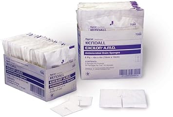 Amazon Com 7088 Sponge Excilon Amd 2 S Gauze Drain St 4x4 6pl Non Woven 50 Per Pack Par Health Personal Care