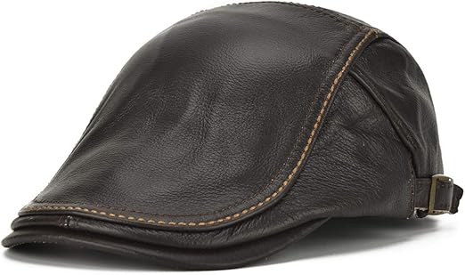 leather cabbie cap
