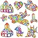 Jasonwell 68 Pcs Magnetic Tiles Building Blocks Set for Boys Girls Preschool Educational Construction Kit Magnet Stacking Toys for Kids Toddlers Children Age 3 4 5 6 7 8 Year Old …