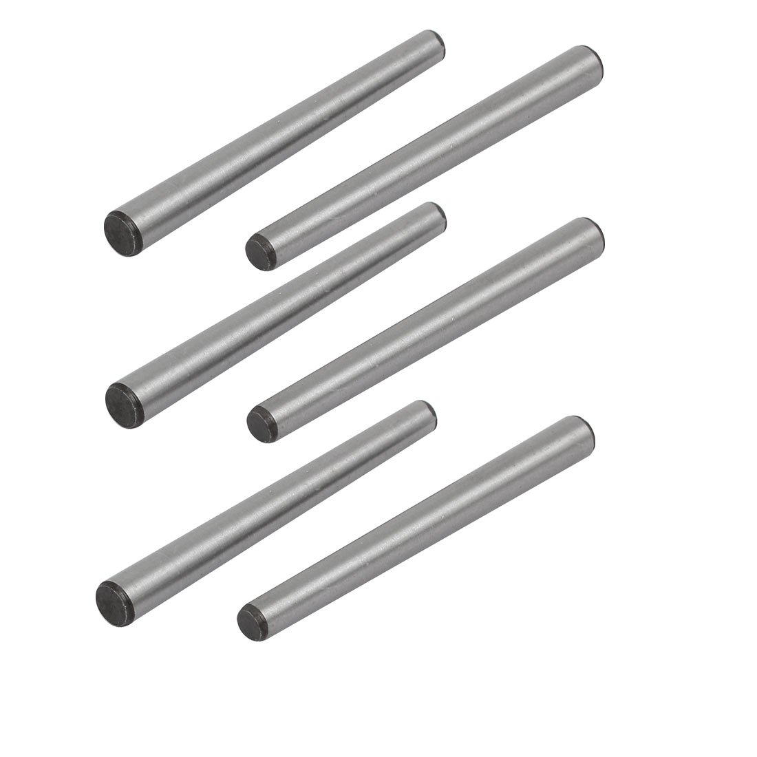 Sourcingmap Carbon Steel GB117 60mm Length 5mm Small End Diameter Taper Pin 6pcs