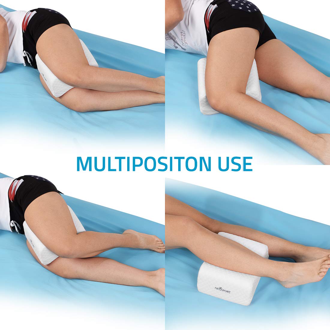 Knee Pillow Ideal Choice for Hip, Back, Leg, Knee Pain, Side Sleepers