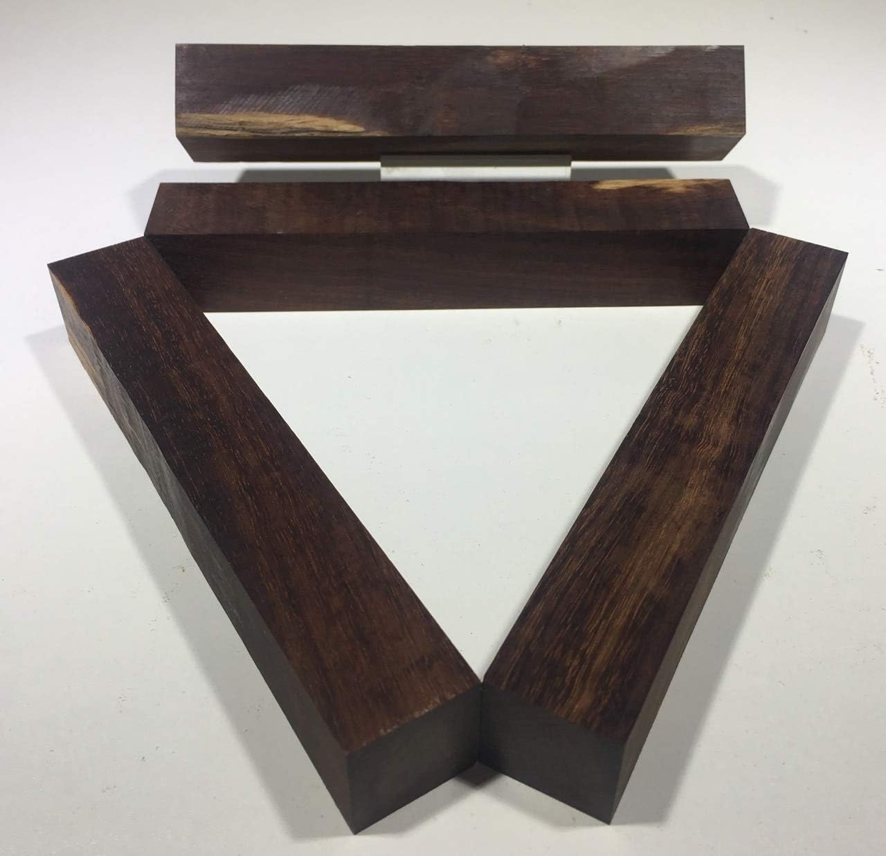Granadillo 7/8 x 7/8 x 5 1/2 Inch Pen Blanks - 4 Pack by Shed Life