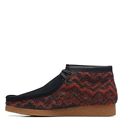 Clarks Men's Shacre Boot Ankle, Black Wool, 9