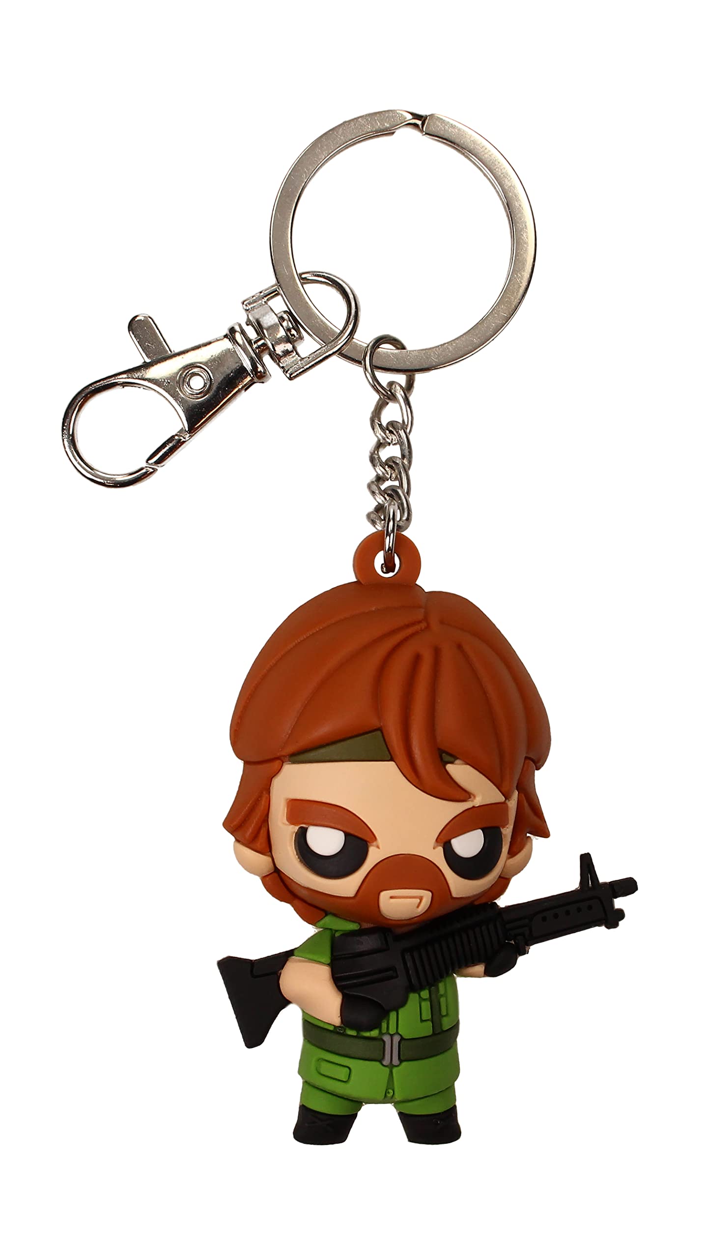 SD TOYS Tough Guy Missing In Action Keychain Head Rubber Tough Guy, multicoloured, 7 centimeters, Casual