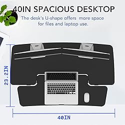 FLEXISPOT Standing Desk Converter 40in Sit to Stand