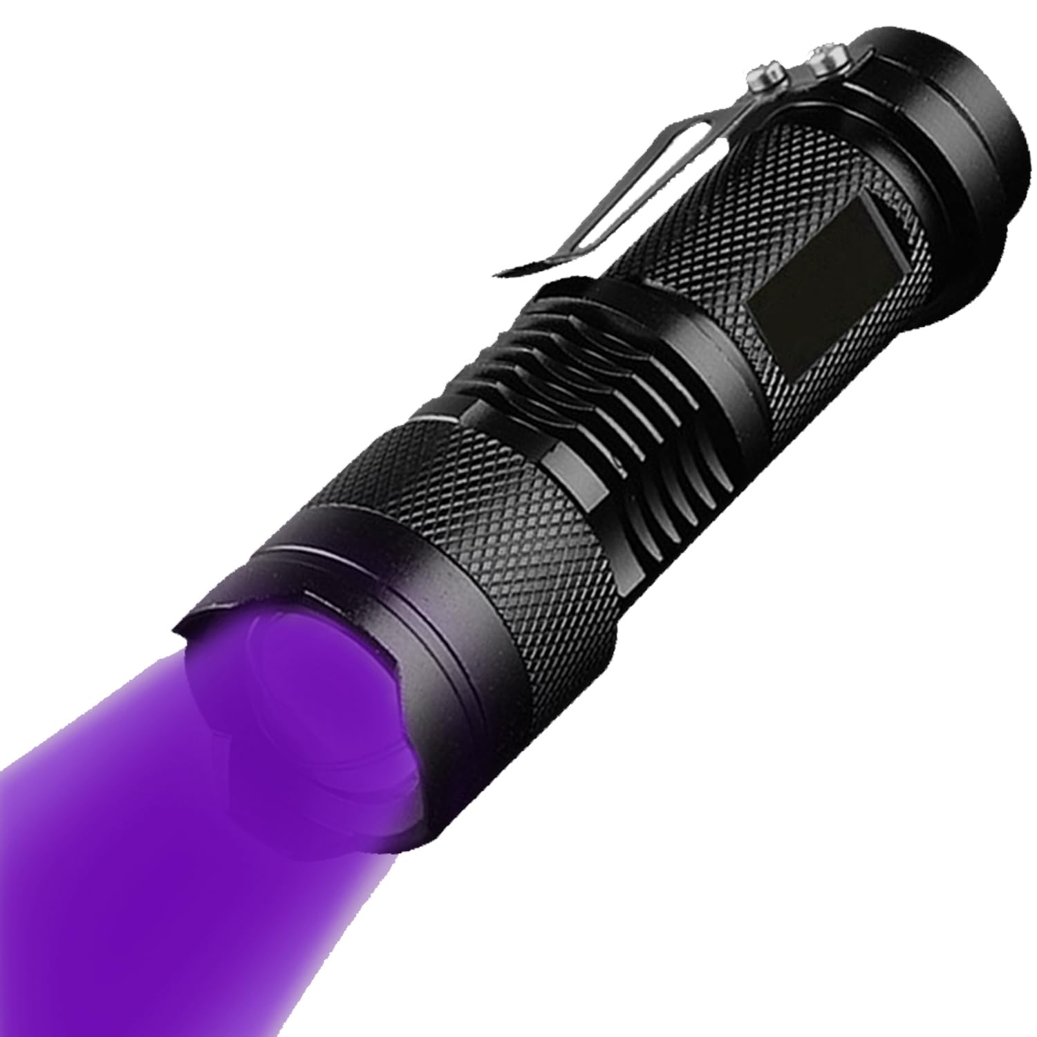 MODOAO UV Torch Light, 395nm Ultraviolet Flashlight Torch, Powerful UV Light for Home & Hotel Inspection, Blacklight Detector for Pet Urine, Stain, Bed Bugs and More