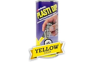 PLASTI-DIP INTERNATIONAL Plasti Dip Yellow Liquid Rubber Dip Can (14.5 Oz) for Automotive Enthusiasts – Peelable, Durable Tool Dip & Rubber Dip Coating – Tool Handle Dip Coating for Automotive, Tools & DIY Projects – (1 pack)