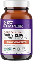 New Chapter Calcium Supplement â€“ Bone Strength Organic Plant Calcium with Vitamin K2 + D3 + Magnesium, Vegetarian, Gluten F