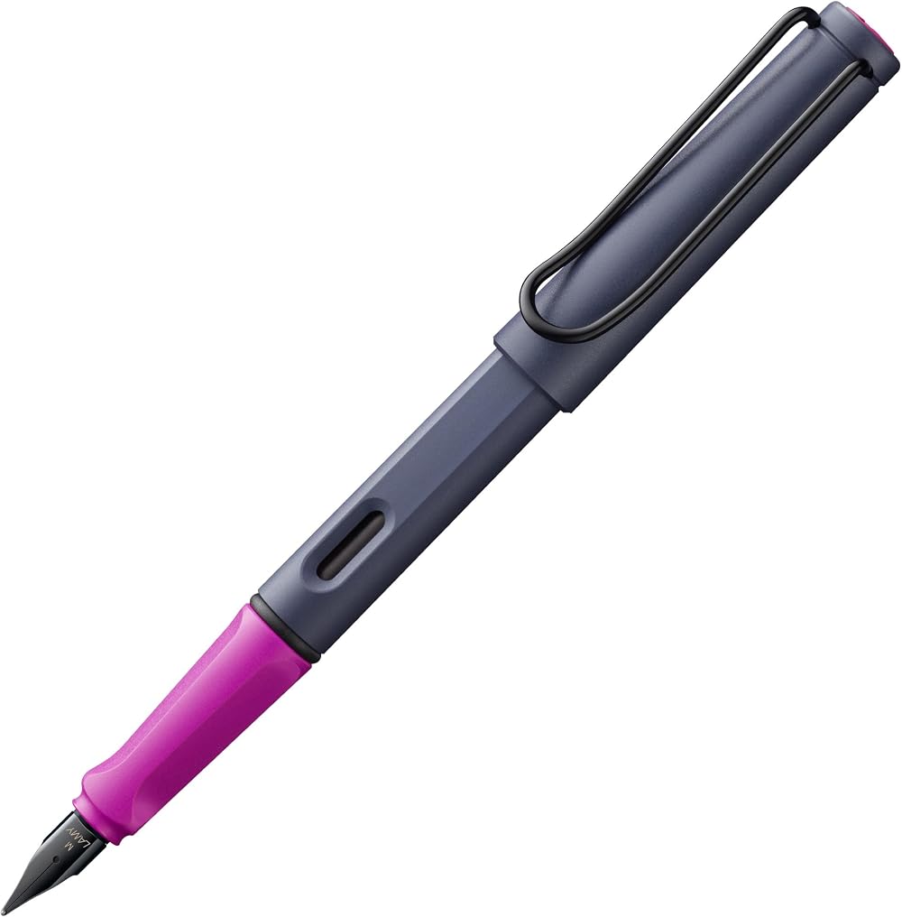 LAMY Safari Pink Cliff Fountain Pen F Nib with T 10 Blue Cartridge