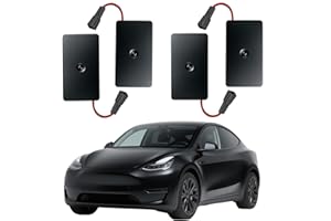 EyaEbkiewe 4 Pcs for Tesla Door LED Logo Projector, Puddle Light, Ultra Bright HD Car Welcome Light, Non Fading 3D Laser Ghost Light, for Model Y 3 X S