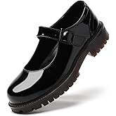 XMM Mary Jane Shoes Women Flat Mary Janes for Womens Comfort Dressy Casual School Cute Non-Slip Work Shoes