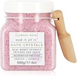 Sunday Rain Luxury Bath Crystals Acai Berry 500g Vegan Cruelty-Free