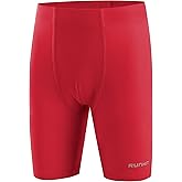 Runhit Boys' Swim Jammers Youth Competitive Swimsuit UPF 50+ Quick Dry Athletic Compression Swimming Shorts