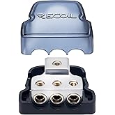 RECOIL DB13 3 Way Power Distribution Block, 1 X 0/2/4 Gauge in / 3 X 4/8 Gauge Out Power Distribution Ground Distributor Bloc
