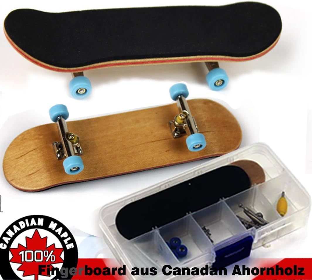 Fingerboard Finger Skateboard Finger Board Maple Wood Finger Skateboard Fingerboards Assembly Skateboard Scooter Finger Board Deck Truck Skateboard Boy Child Toy Kids Fingerboards Wood Mini Fans Toy Gift Black accesseries