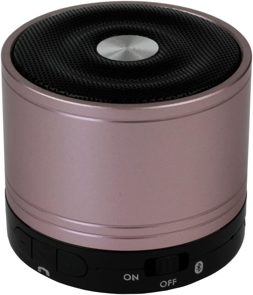 CinDier Ultra Portable Wireless Bluetooth Speaker V3.0 With 5w HiFi Strong Stereo Speaker For Iphone,Ipad,Samsung,HTC,Computer and More.And 12-Month Warranty (rose gold)