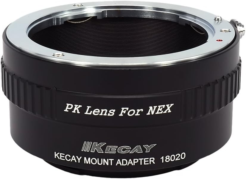 KECAY Adapter Mount for Pentax K (PK) Lens to Sony NEX E-Mount Camera Adapter Ring fits Sony NEX-3 NEX-3C NEX-5 NEX-5C NEX-5N NEX-5R NEX-6 NEX-7 NEX-F3 NEX-VG10 VG20