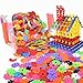 Beautyer Brain Flakes 100 Piece Interlocking Plastic Disc Set Creative and Educational Alternative to Building Blocks for Kids