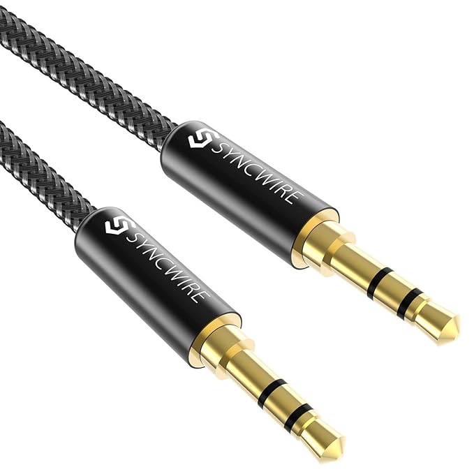 Syncwire Aux Cable Auxiliar de Audio para Auriculares, Coche, casa