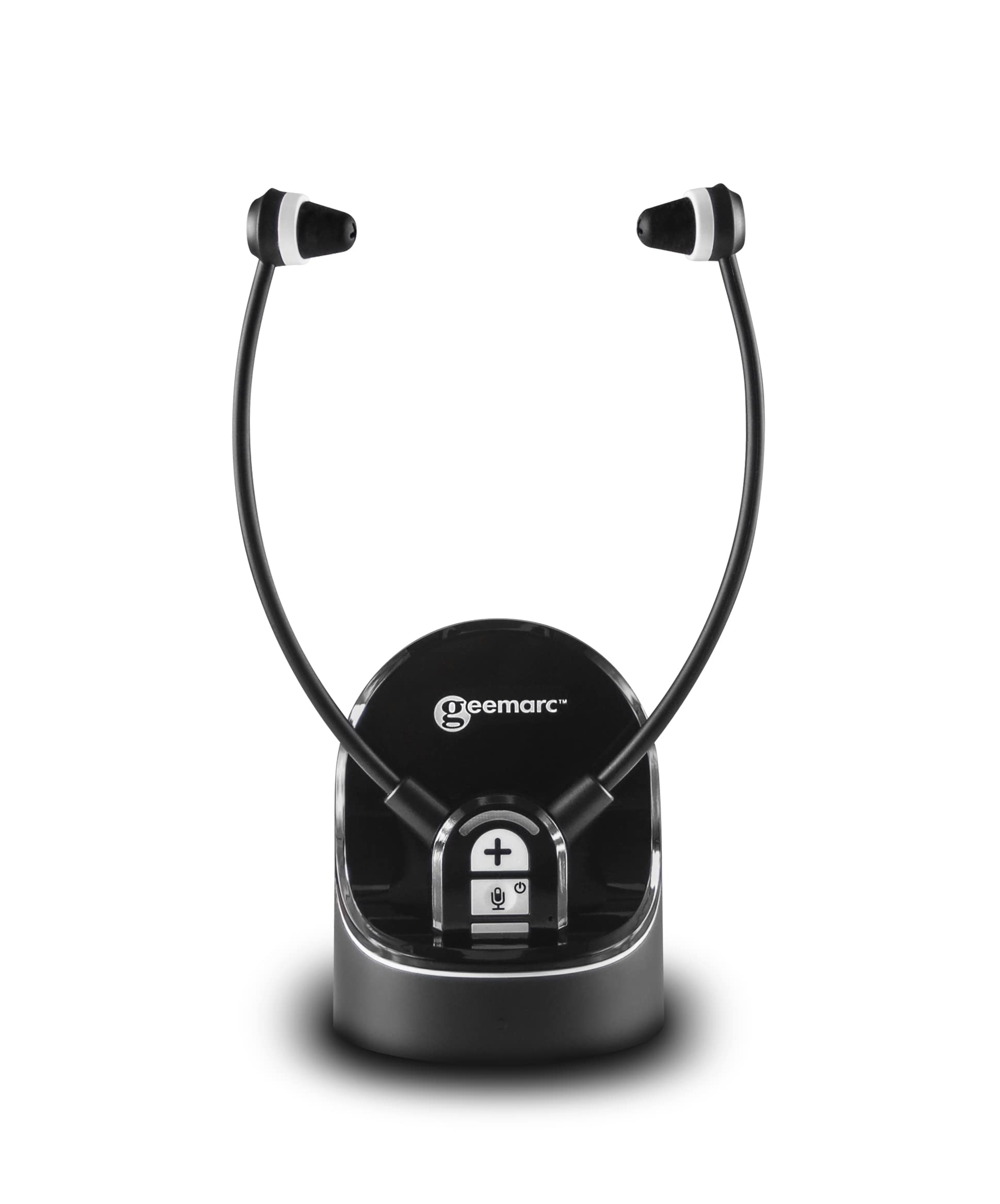 Geemarc CL7370 Opti - Loud Wireless TV Headset with Optical Connector for Hearing Impaired - Can Be Used as a Personal Listener that Amplifies Ambient Sounds - Low to Severe Hearing Loss - UK Version