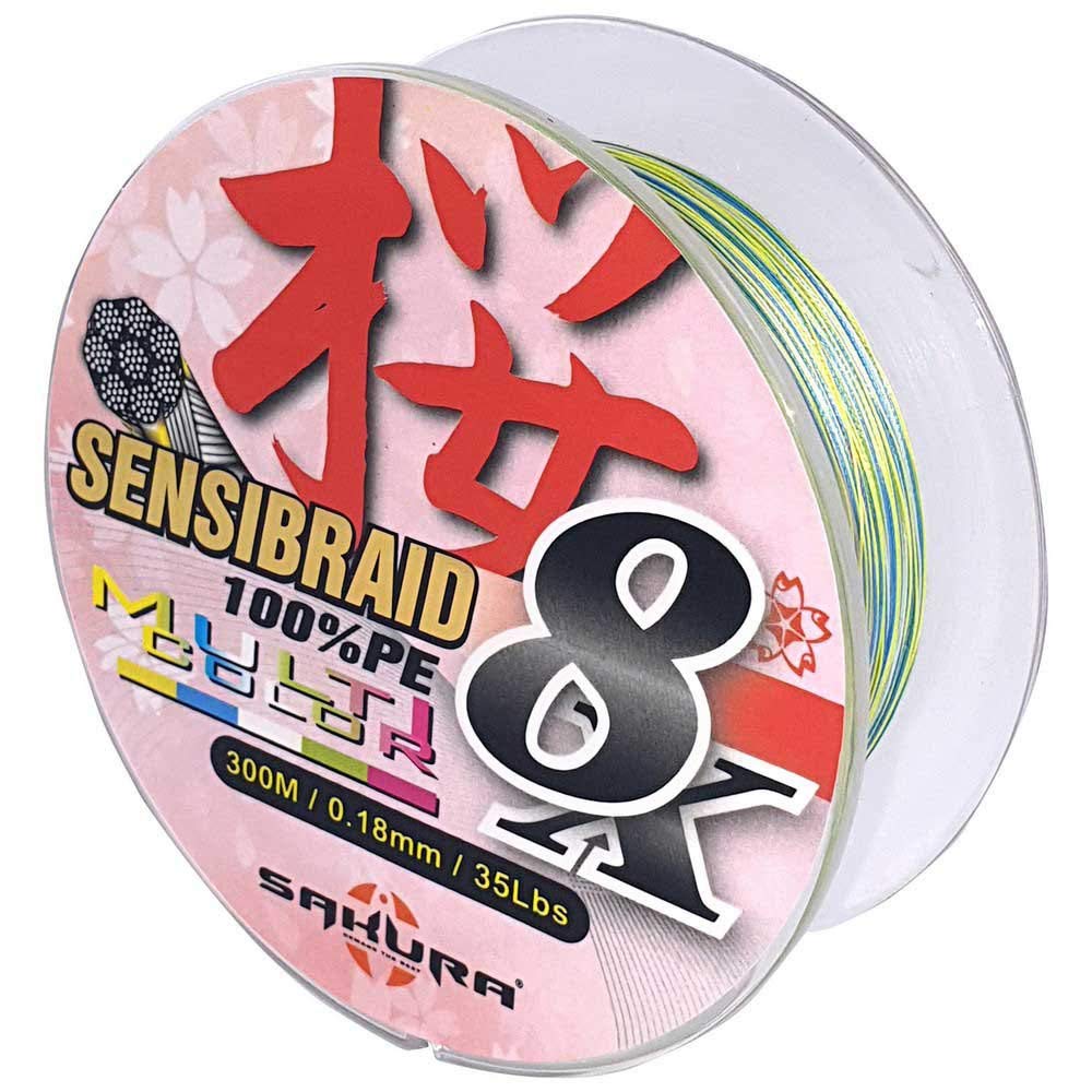 Sakura Sensibraid 4X Unisex Adult Braid, Multi-Colour, 0.30 mm