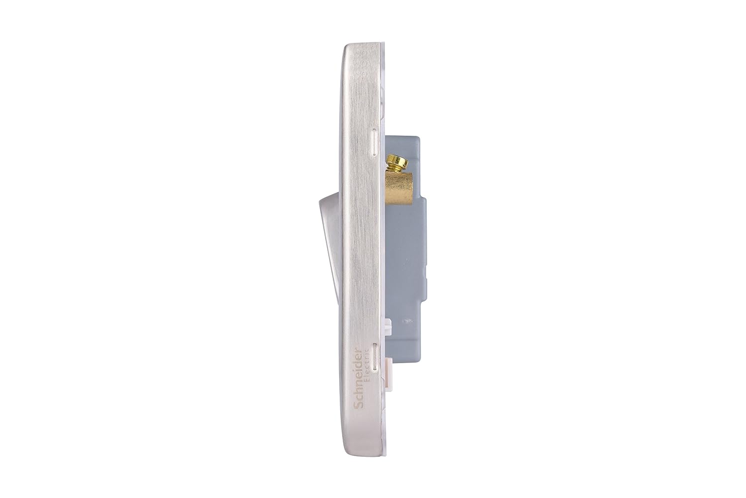 Schneider Electric GGBL1042WSS Lisse Screwless Deco 10AX 4G 2W Switch WSS, 240 V, Stainless Steel, Standard - Image 4