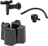 Pluto Packaging 2 x Black Slim Line 100L Water Butts with Stands & Filler Kits view 5