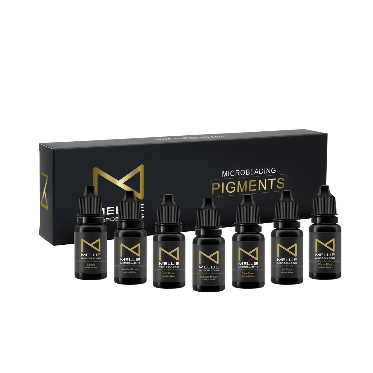 Photo 1 of M - Microblading Ink Set - 7 Medical-Grade Pigments - Professional Permanent Makeup Ink for Eyebrows