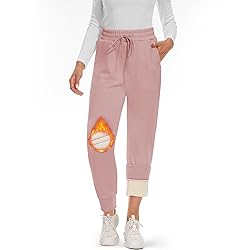 CAMPSNAIL Fleece Lined Sweatpants Women - Joggers