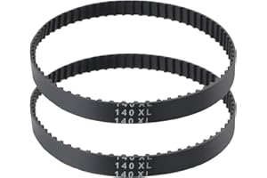 TOPPROS 140Xl Series Width 3/8 inch Industrial Timing Belt，Pack of 2
