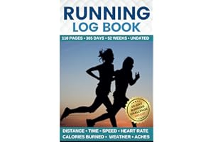 Running Log Book: Runners Journal for Men & Women | Training Log for 365 Days / 52 Weeks with Special '30-Day Running Challenge for Beginners'